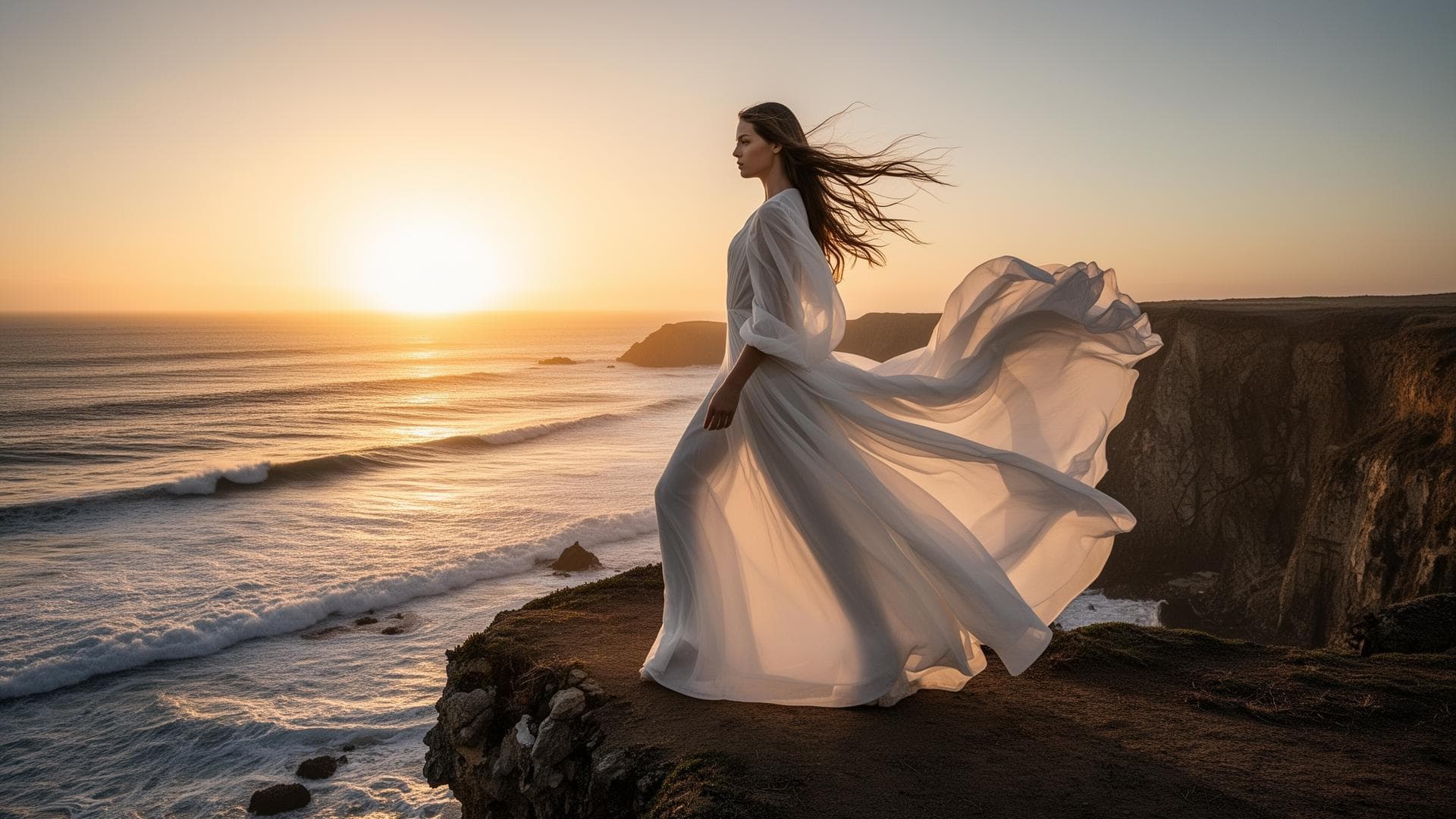 Cinematic location fashion photography