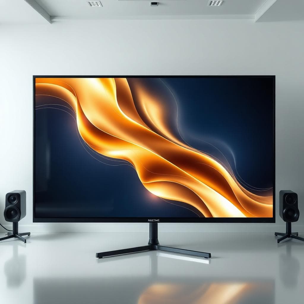 Motion graphics design on screen